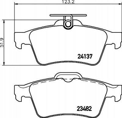 КОЛОДКИ HAM MINTEX MDB2686 FORD FOCUS II 1.4,1.6 05