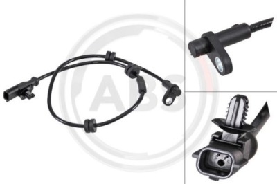 Датчик, швидкість обертова колеса a.b.s. 31722 фото №1