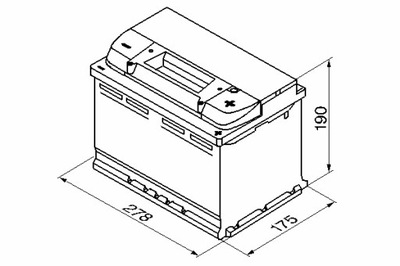 BOSCH BATERÍA BOSCH 12V 77AH 780A S5 P + 1 278X175X190 B13  