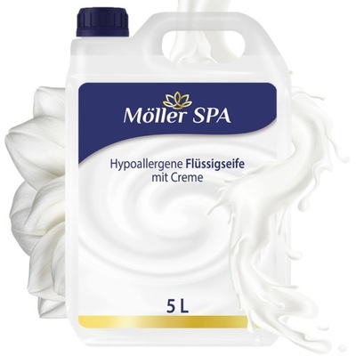 Möller SPA NIEMIECKIE MYDŁO W PŁYNIE HIPOALERGICZNE KREMOWE WYDAJNE 5L