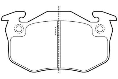 VALEO КОЛОДКИ ТОРМОЗНЫЕ CITROEN SAXO XSARA ZX ЗАД