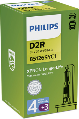 ŻARÓWKA XENON D2R LONGER LIFE PHILIPS 85126SYC1 D2