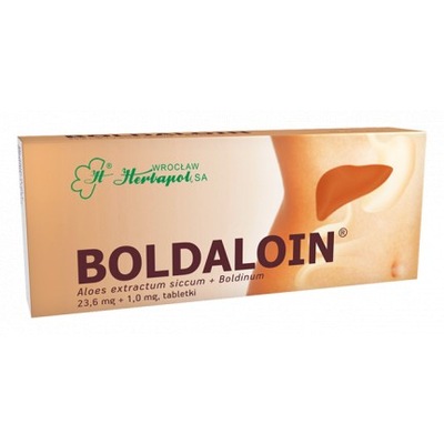 Boldaloin, 30 tabletek żółć układ pokarmowy