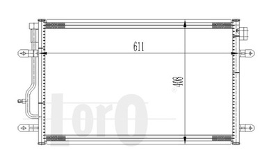 CONDENSADOR AUDI A4 (8E) - 11/00-11/04 003-016-0012 ABAKUS  