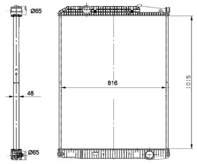 [NRF58260] RADUADOR DE AGUA MB TRAVEGO O580,SETRA  