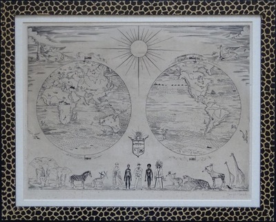 "Mapa Świata" "Atlas" Józef Hecht 1928