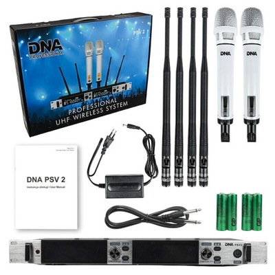 DNA PSV 2 BEZPRZEWODOWY SYSTEM MIKROFONOWY Z MIKROFONAMI DORĘCZNYMI