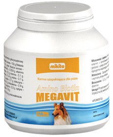 Amino Biotin, Megavit, skóra i sierść, 150 tab