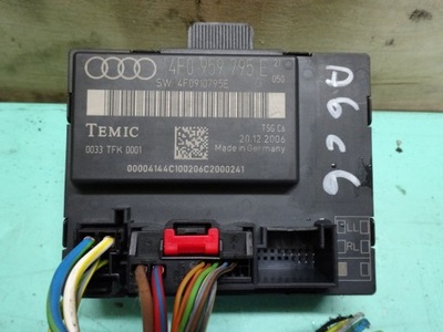 AUDI A6 C6 07R MODUŁ БЛОК УПРАВЛІННЯ ДВЕРІ 4F0959795E 4F0910795E