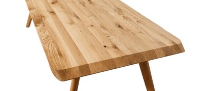 Duży stół dębowy w stylu rustykalnym 220 cm x 100 cm