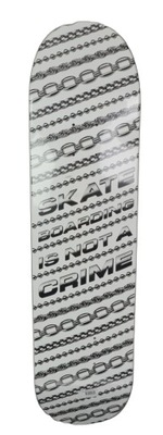 Blat Deck deskorolka Skateboarding Is Not A Crime Platinium - NEW -