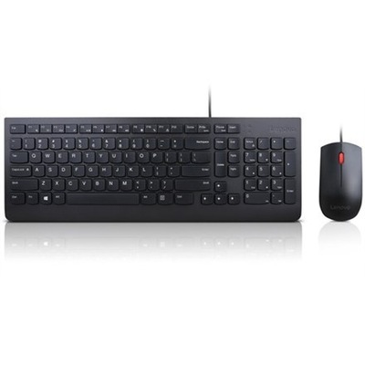 Lenovo | Black | Essential | Essential Wired Keyboard and Mouse Combo - US