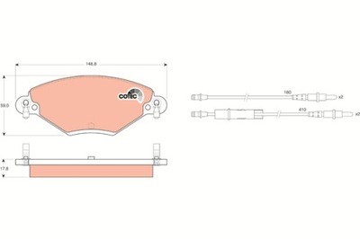 ZAPATAS HAMULC. CITROEN C5 2,0-2,0HDI 01-  