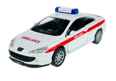 WELLY PEUGEOT 407 COUPE POGOTOWIE 1:34 NOWY METAL