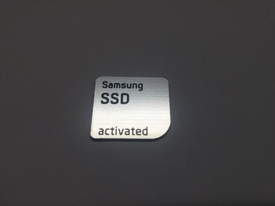 SAMSUNG SSD naklejka emblemat 20 x 18 mm *SREBRNA