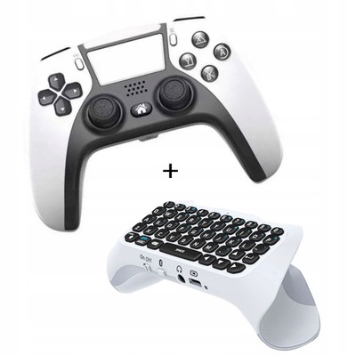 BEZPRZEWODOWY KONTROLER PAD DO PS4 DESIGN PS5 GAME + KLAWIATURA BLUETOOTH