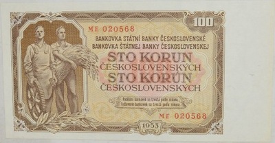 9.di.Czechosłowacja, 100 Koron 1953, P.86.b, St.1-