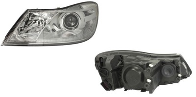 Фара лампа левый skoda octavia 2 08-13 hella фото №1