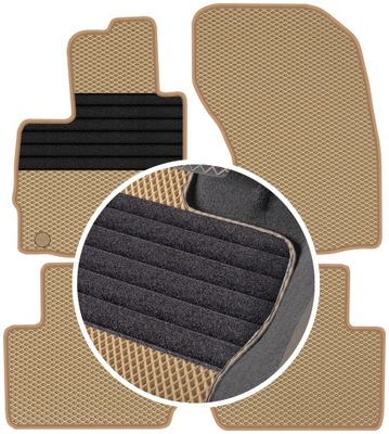 PEUGEOT 4007 2007-2012 ALFOMBRILLAS GOMA PARA COCHE EVA  