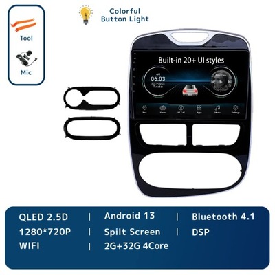 NAVEGACIÓN GPS PARA RENAULT CLIO 4 ZOE 2012-2015 RADIO DE AUTOMÓVIL BEZPRZEWODOWE CARPLAY  