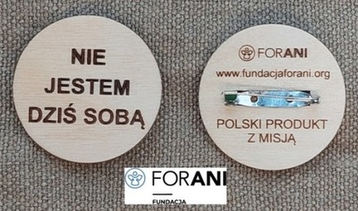 Przypinka "Nie jestem dziś sobą"