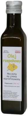 Olej rzepakowy tłoczony na zimno - świeży 250 ml