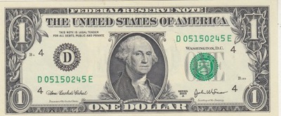 USA 1 dollar 2003 seria D Ohio UNC