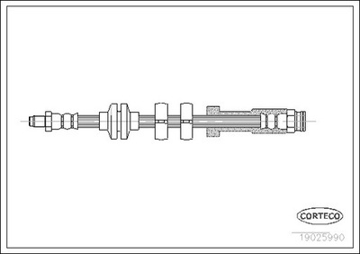 CORTECO 19025990 CABLE DE FRENADO ELÁSTICO  