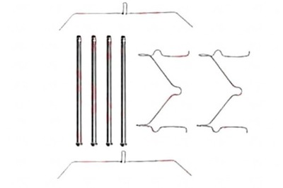 Trw набір монтажний гальмівних колодок toyota 4 runner hilux фото №1