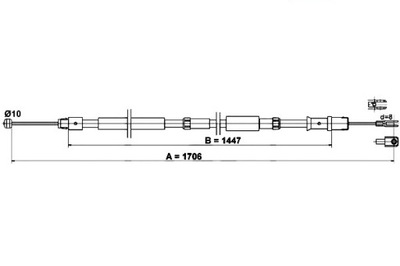 Трос ручного sprinter sprinter 06-18 фото №1