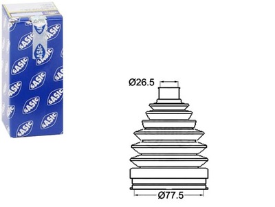 Sasic набір захист шарнір 7701209250 фото №1