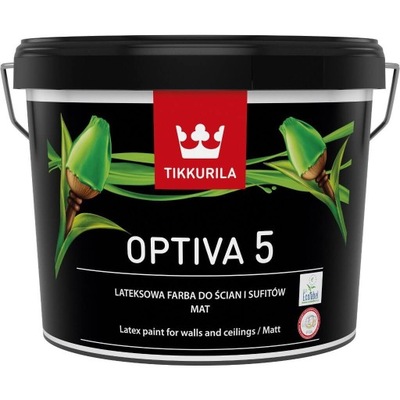 Tikkurila Optiva 5 Farba lateksowa biała 9L