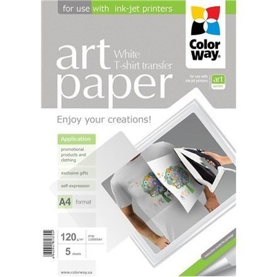 ColorWay ART Photo Paper T-shirt transfer (white),