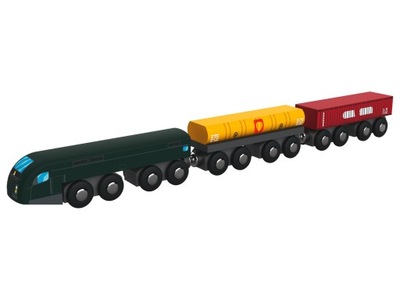 Drewniany pociąg towarowy Playtive 100337062003 41 x 3 x 4 cm