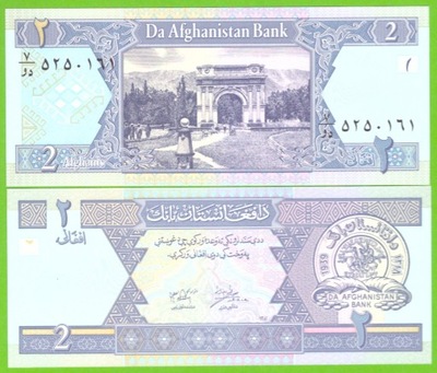 AFGANISTAN 2 AFGHANIS 2002 P-65a UNC