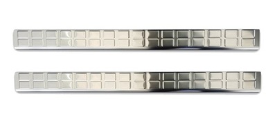 Opel zafira life накладки пороговые накладки na пороги стальной фото №1