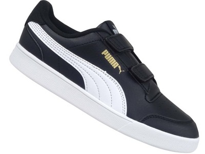 PUMA SHUFFLE PS BUTY DZIECIĘCE NA RZEPY CZARNE