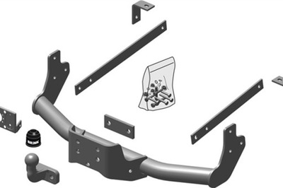 BARRA DE REMOLQUE GANCHO DE REMOLQUE PARA FIAT SCUPARA 07-  