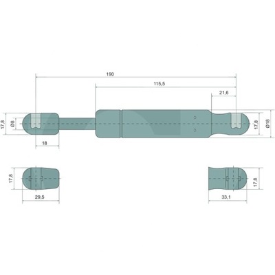 Stabilus gasdruckdämpfer 19336099 фото №1