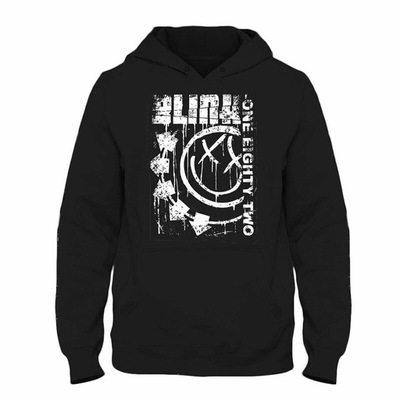 Blink 182 Smiley Face Cotton print hoodie 12775783495 