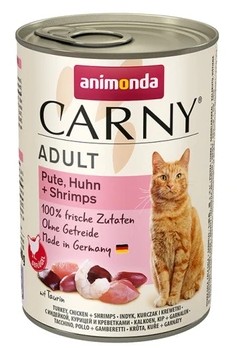 Animonda Carny 400g Adult Indyk kurczak Krewetki DE