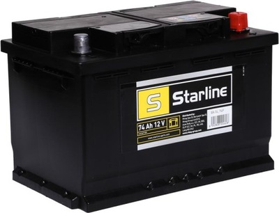 AKUMULIATORIUS 74AH 680A 12V P+ 278X175X190 STARLINE 