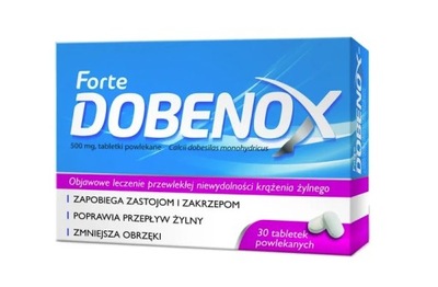 Dobenox Forte, 30 tabletek, lek na żylaki, Hasco-Lek