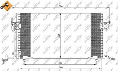 NRF 35260 КОНДЕНСАТОР, КОНДИЦИОНЕР