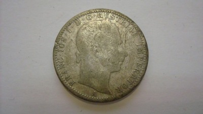 Moneta Austria 1/4 florena 1859 srebro