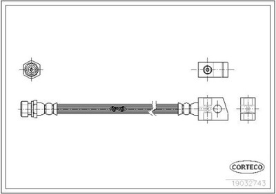 CABLE DE FRENADO FLEXIBLES OPEL  