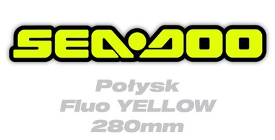 Naklejki naklejka Sea-Doo 28cm - Fluo