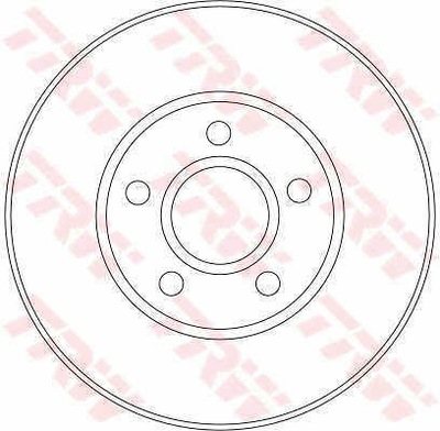 DISCOS DE FRENADO PARTE DELANTERA TRW DF4277  