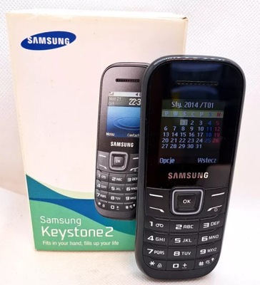 TELEFON SAMSUNG CZARNY GT-E1200R KOMPLET