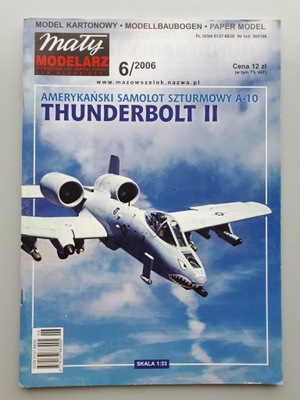 Mały Modelarz 6/2006 Samolot A-10 THUNDERBOLT II